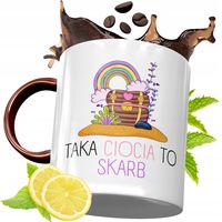 Kubek Bordowy Dla Cioci Na Urodziny Prezent Z Nadrukiem Ze Zdjęciem