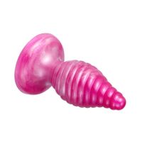 korek analny cherry silexd spiralny perłowo różowy 9,2 cm