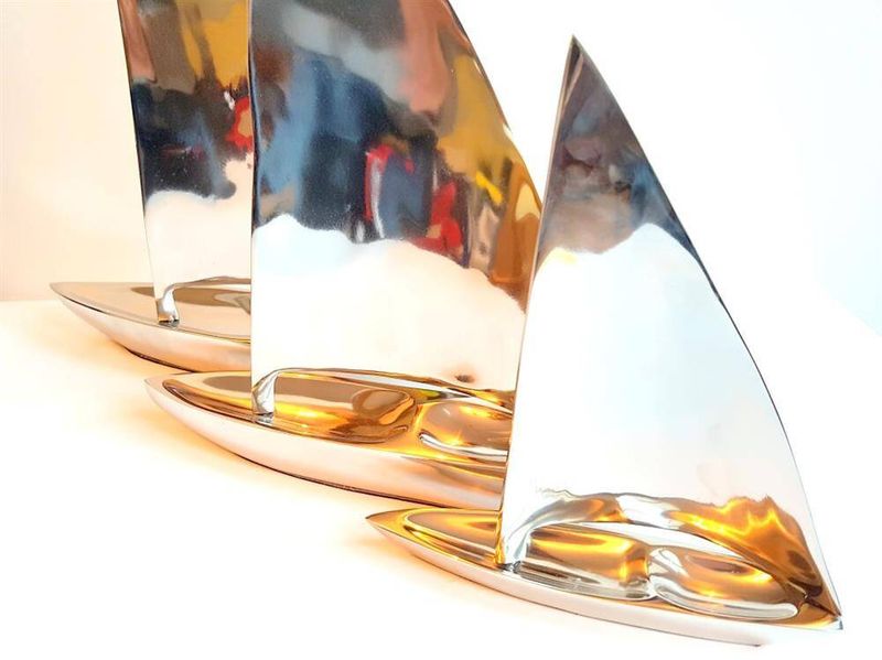 Żaglówka Bryza N-3044 - aluminium - 47x38cm zdjęcie 3