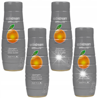 4x SYROP SODASTREAM POMARAŃCZA BEZ CUKRU 440ML KONCENTRAT DO SATURATORA