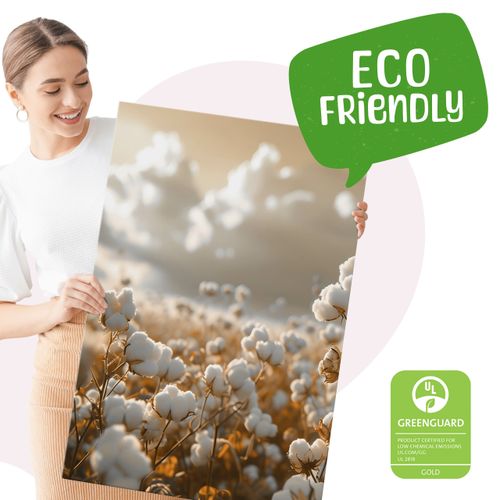 Obrazy Na Płótnie Set Kwiaty Bawełna Trawy Natura Boho Rośliny 90cm x 40cm na Arena.pl