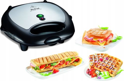 Opiekacz Gofrownica Panini do kanapek 3w1 TEFAL Break Time SW6148 na Arena.pl