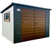 Schowek Domek Ogrodowy 2,5x2m Brama Dwuskrzydłowa Okno Dach spad NB385