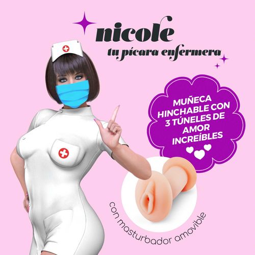 Crushious Nicole La Enfermera Inflatable Doll With Stroker na Arena.pl