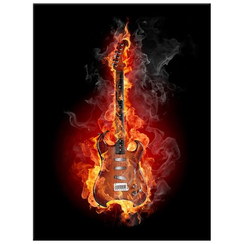 Obraz Na Ścianę 30X40 Rock And Fire Gitara Gitara na Arena.pl