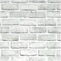 SAMOPRZYLEPNA TAPETA BIAŁA CEGŁA 3D OKLEINA 45cm x 10m