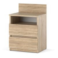 Szafka Nocna Nowoczesny Stolik Rtv 2 Szuflady Sypialnia Hugo+ Dąb Sonoma