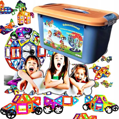 Klocki Magnetyczne Bardzo Duże Elementy – Buduj, Twórz I Odkrywaj Świat na Arena.pl