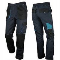 Spodnie ROBOCZE męskie BHP MOCNE ochronne RIP-STOP wstawki ODBLASKOWE