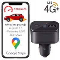 LOKALIZATOR GPS GSM 4G DO ZAPALNICZKI POJAZDU AUTA SAMOCHODU BEZ ABONAMENTU