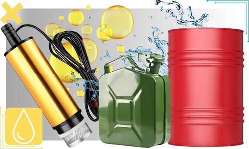 DUŻA POMPKA POMPA DO SPUSZCZANIA PALIWA ROPY OLEJU WODY ELEKTRYCZNA 24V na Arena.pl