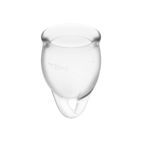 Satisfyer Feel Confident Menstrual Cup Set Transparent