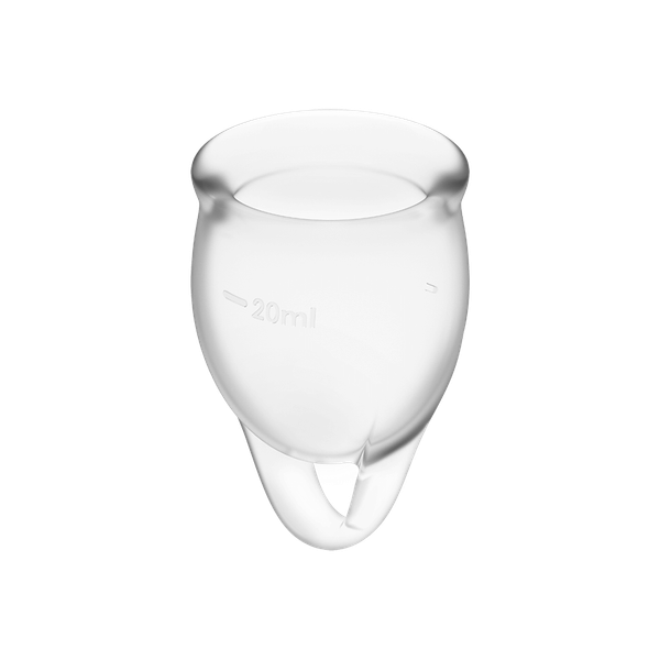 Satisfyer Feel Confident Menstrual Cup Set Transparent zdjęcie 1