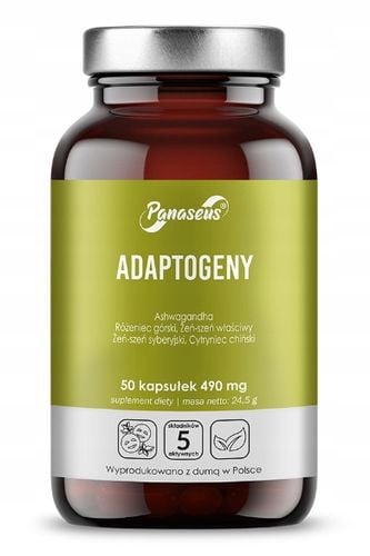 YAngo Panaeus ADAPTOGENY 50 kapsułek ASHWAGANDHA ŻEŃ-SZEŃ RÓŻENIEC GÓRSKI na Arena.pl