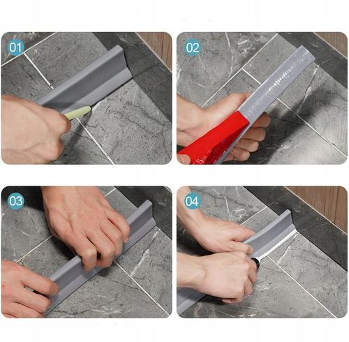 Próg prysznicowy Bariera Zapora wodna 200cm / 2m 50x30mm - SZARY na Arena.pl