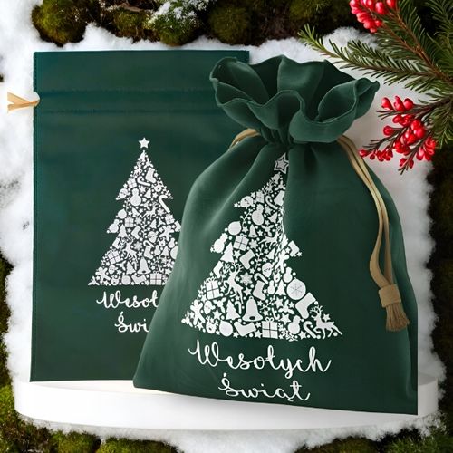 Torba worek torebka opakowanie na prezenty prezent świąteczna 30X45 Zestaw na Arena.pl