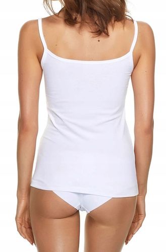 PODKOSZULEK na wąskich ramiączkach damski GŁADKI BAWEŁNIANY - M na Arena.pl