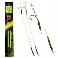 PRZYPON KARPIOWY Z WŁOSEM PLECIONKA HAK rozm. 2