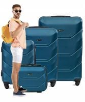 ZESTAW KOMPLET WALIZEK ABS 4IN1 MOCNA TWARDA BLOOM PREMIUM MOCNE 4