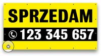 Baner sprzedam wynajmę Reklamowy Banery Reklama Plandeka MOCNY 2x1m DRUK UV