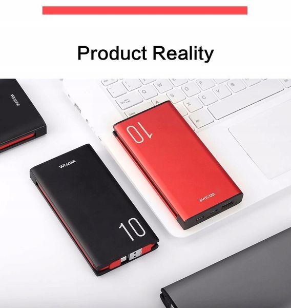 Aluminiowy Powerbank 10000mAh Kabel Micro USB TYPC zdjęcie 4