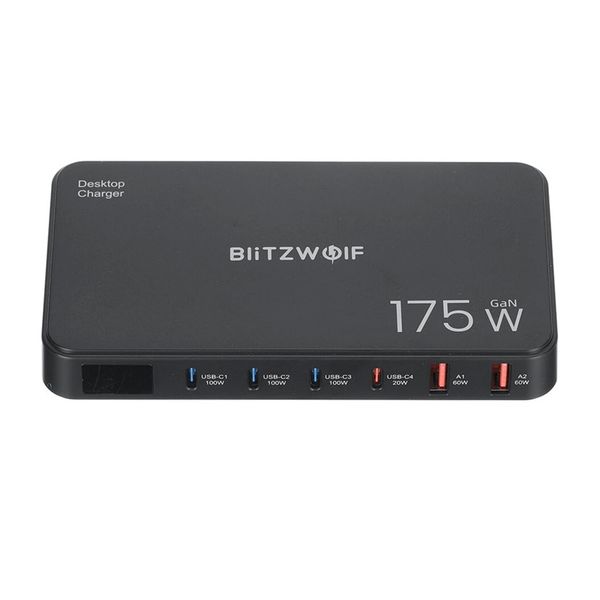 stacja ładująca 6w1 blitzwolf bw-s30 4xusb-c + 2xusb 175w zdjęcie 4