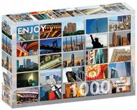 Zestaw Puzzli 1000 ELEMENTÓW Układanka Relaksująca JORK USA Układanki