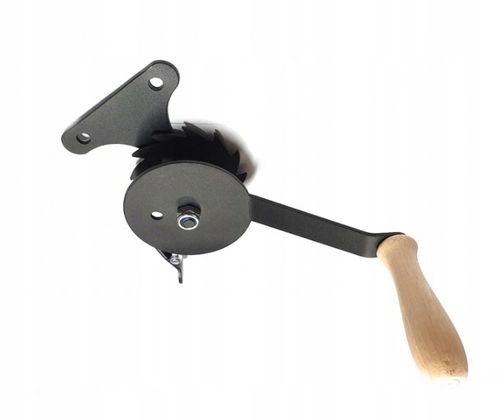 KOŁOWROTEK ZESTAW DO GRILLA SZYBKI MONTAŻ KORBKA linka karabińczyk na Arena.pl