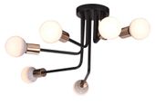 Spill zwis 6x60W E27 czarny