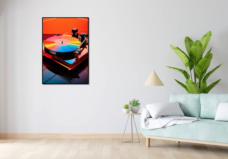 Plakat 68x98cm Wibracje Retro Winyli zdjęcie 4