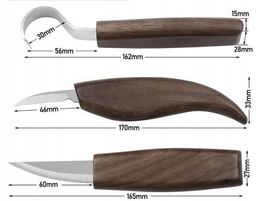 ZESTAW NOŻY DO RZEŹBIENIA W DREWNIE DŁUTA NARZĘDZIA NOŻE SKALPEL DIY 9 na Arena.pl