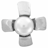 SREBRNY WISIOREK Z PERŁĄ SREBRO PRÓBY 925