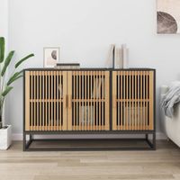 Szafka, czarna, 105x30x65 cm, materiał drewnopochodny