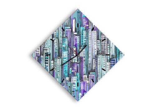 Zegar Ścienny - Drapacze Chmur - 50X50 Cm - C3Ad50X50-3857 na Arena.pl