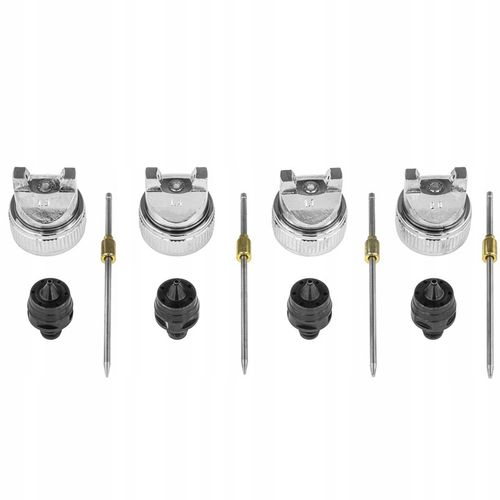 PISTOLET LAKIERNICZY DO MALOWANIA 1.3 1.4 1.7 2.0MM HVLP 4 DYSZE na Arena.pl