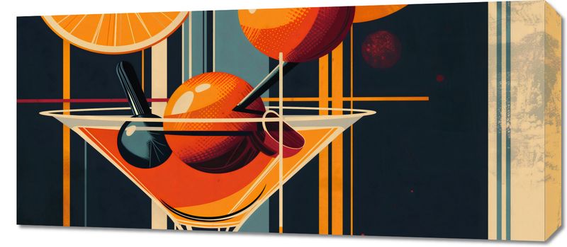 Obraz 90x40cm Koktajl w Stylu zdjęcie 1