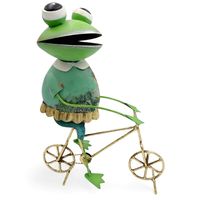 ŻABA METALOWA OGRODOWA DUŻA FIGURKA DO OGRODU OGRODOWA DEKORACJA 35 cm