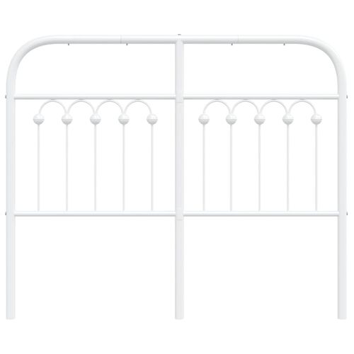 Metalowe wezgłowie, białe, 120 cm na Arena.pl