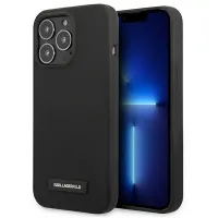 Etui Karl Lagerfeld Silicone Plaque na iPhone 13 Pro Max - czarne
