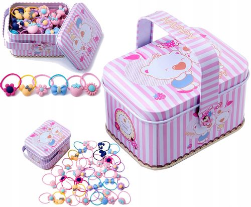 Zestaw Gumek 40Szt Do Włosów Dziewczynki Dziecka na Arena.pl