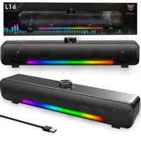 ONIKUMA L16 GŁOŚNIK GAMINGOWY USB RGB DO KOMPUTERA GRANIA SOUNDBAR BT 5.3