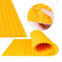 WYGŁUSZENIE GĄBKA PIANKA AKUSTYCZNA 200x100 x 4 cm PIRAMIDKI - biura, sale