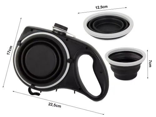 Smycz dla psa kota z miską na wodę poidło na worki na Arena.pl