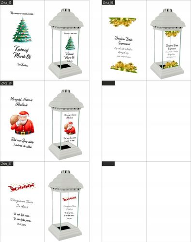 Znicz Lampion dla Mamy z nadrukiem grawerem UV na Arena.pl