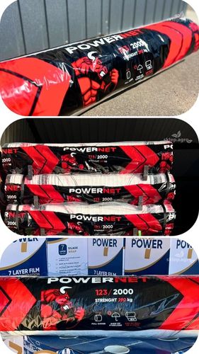 Siatka do bel POWER NET 123x2000m TURBO MOCNA do słomy, siana, kiszonki na Arena.pl