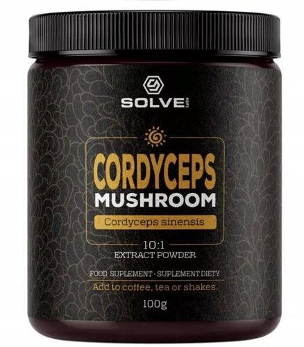 SOLVE LABS Cordyceps Maczużnik Chiński 10:1 proszek 100g na Arena.pl