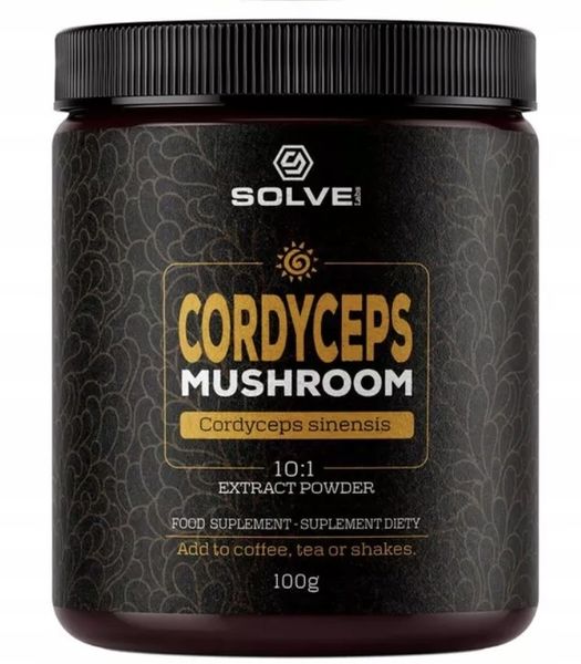 SOLVE LABS Cordyceps Maczużnik Chiński 10:1 proszek 100g zdjęcie 1