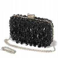 Wizytowa torebka puzderko z łańcuszkiem na ramię wieczorowa elegancka torba