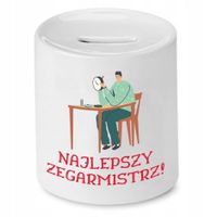 Skarbonka Dla Zegarmistrza Najlepszy Zegarmistrz Z Nadrukiem Ze Zdjęciem