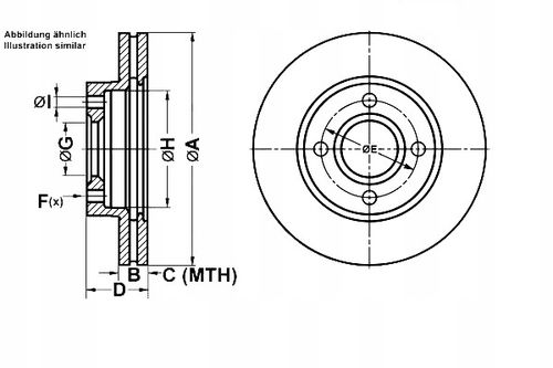 TARCZA HAM PRZOD 258X22 V POWER DISC ATE na Arena.pl